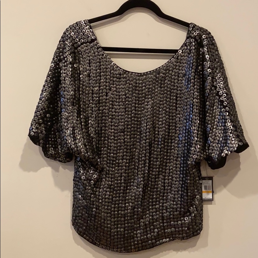 Vince Camuto Sequined Top